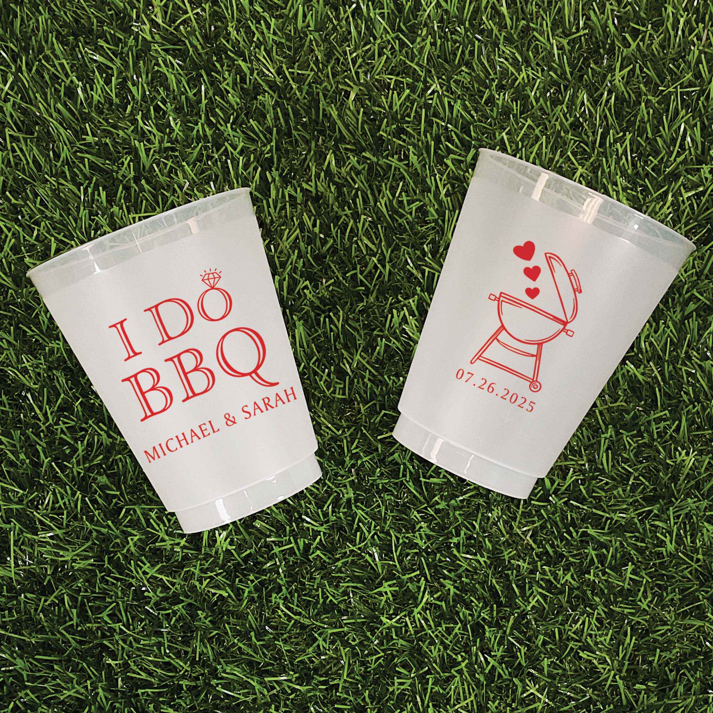 I Do BBQ - Frosted Cups