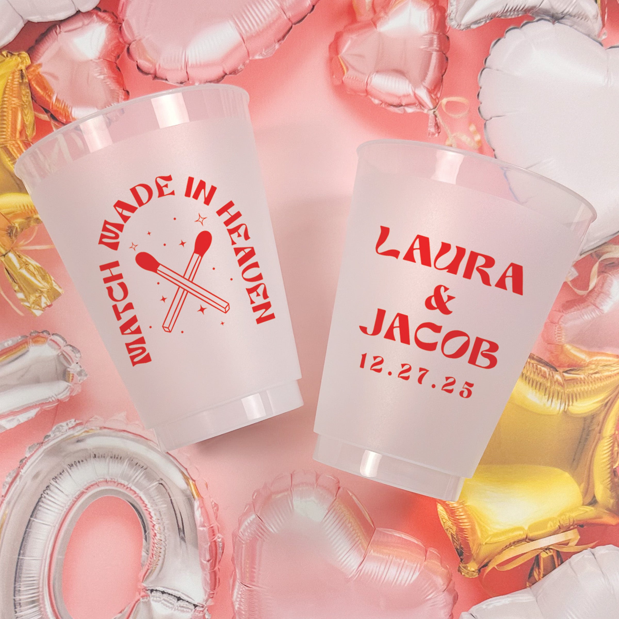 Bridal Shower Match Made In Heaven - Frosted Cups
