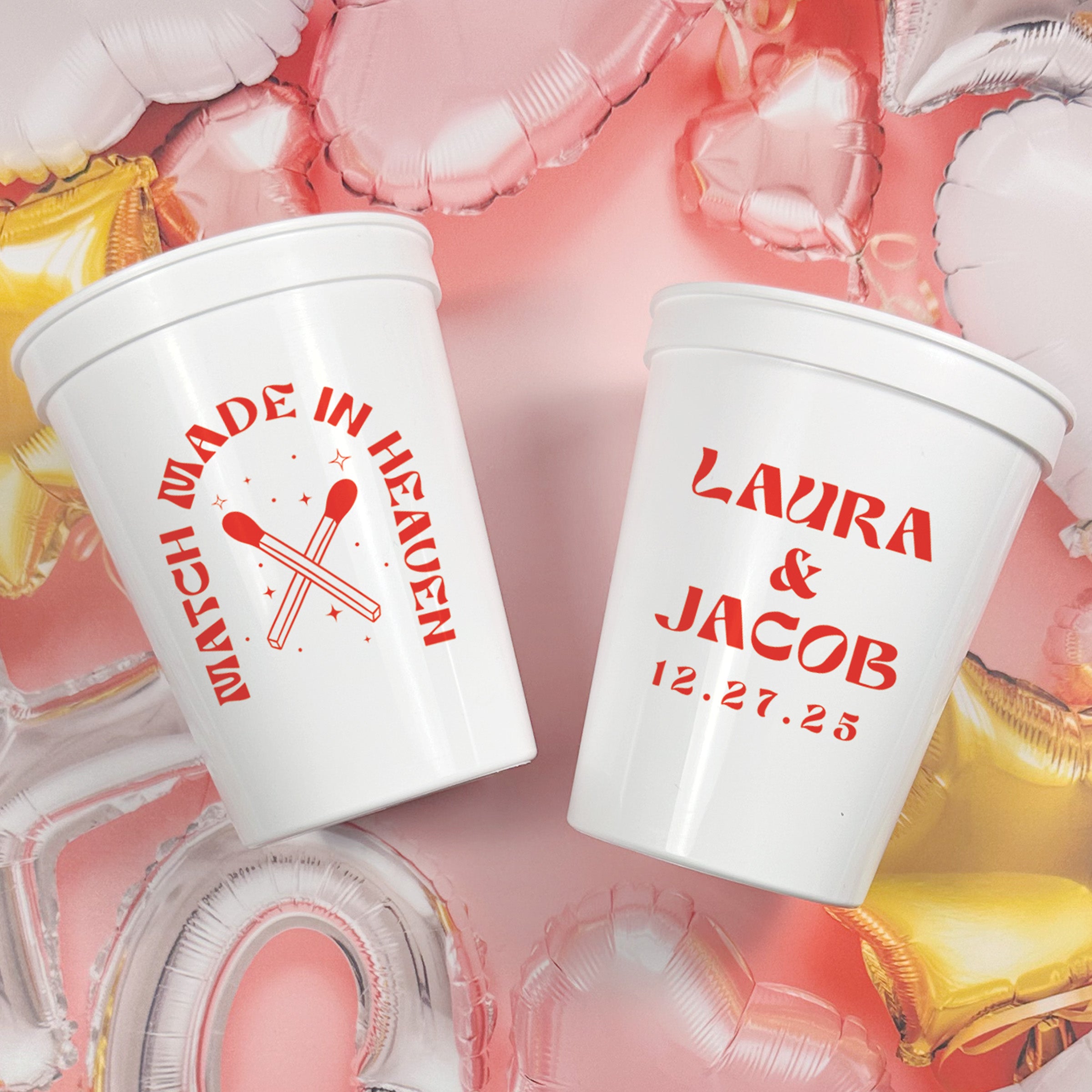 Bridal Shower Match Made In Heaven - Stadium Cups