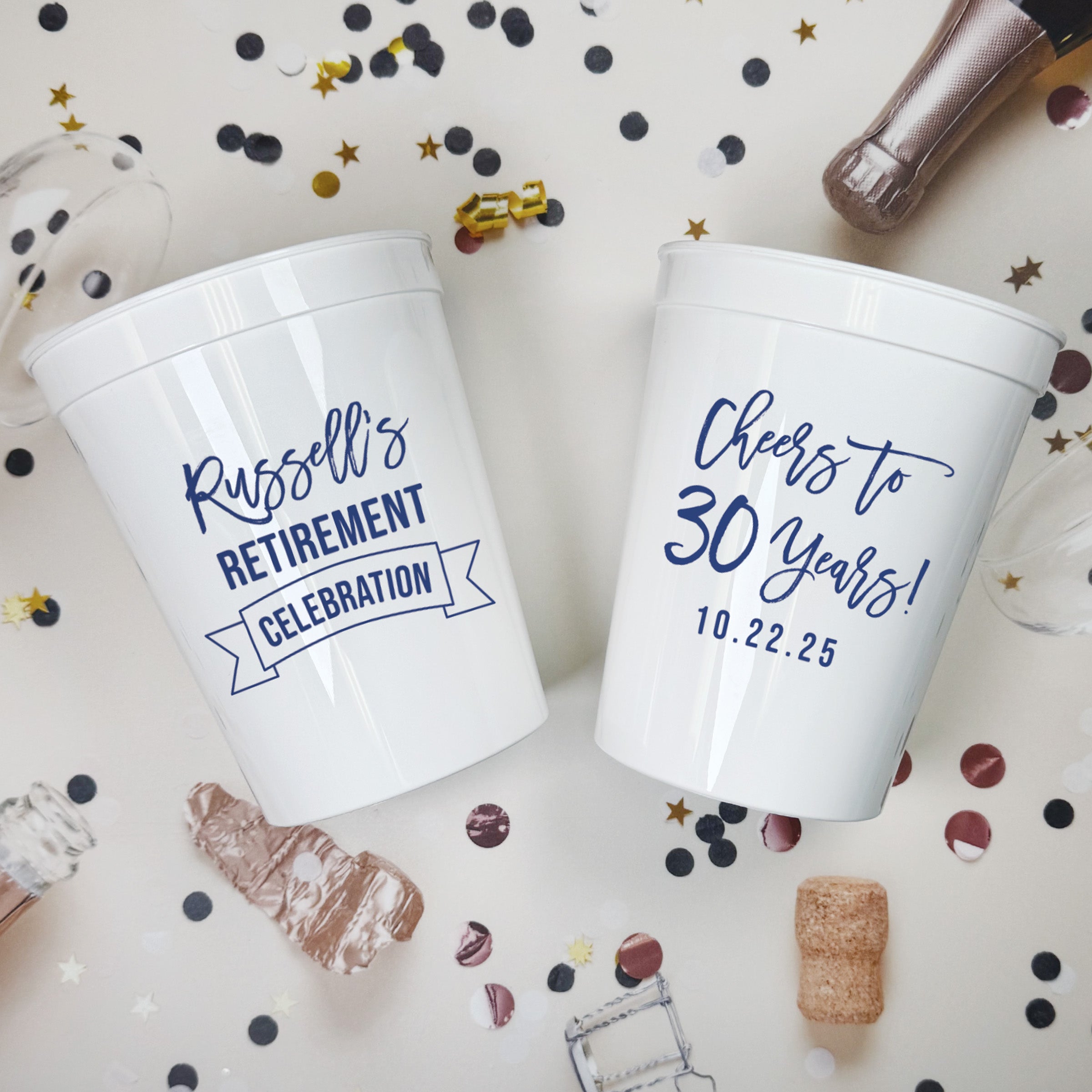 Retirement - Stadium Cups
