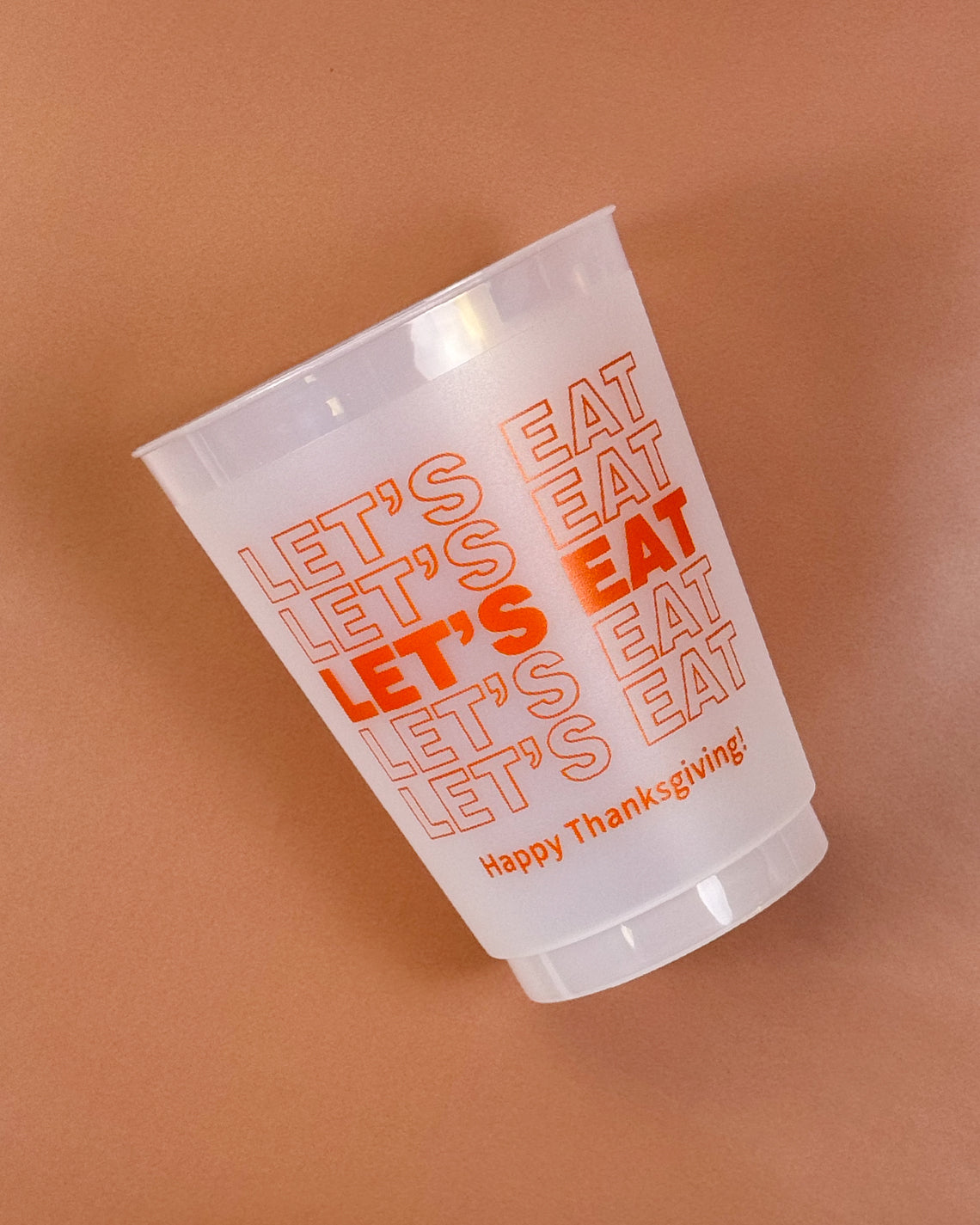 Thanksgiving 16oz Frost Set of 10 - Let's Eat