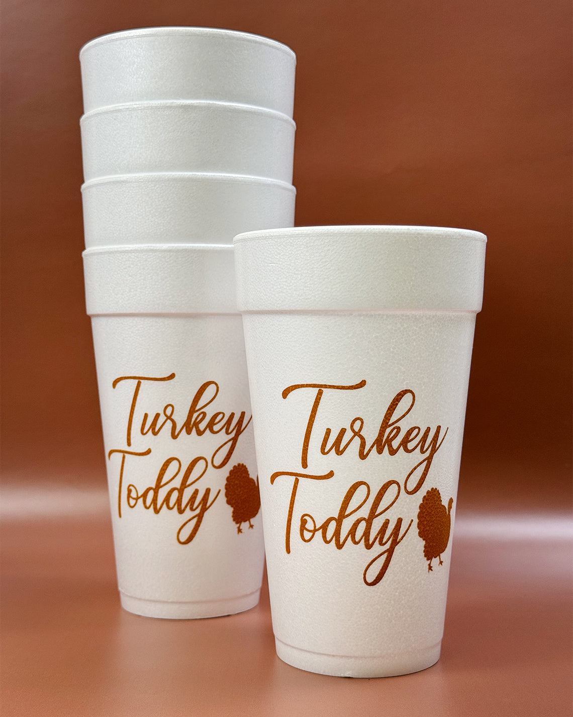 Thanksgiving 20oz Styrofoam Set of 10 - Turkey Toddy