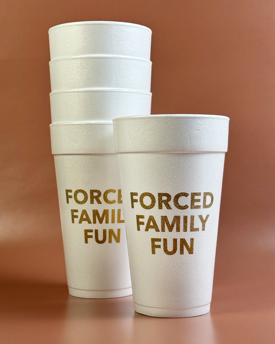 Holiday 20oz Styrofoam Set of 10 - Forced Family Fun