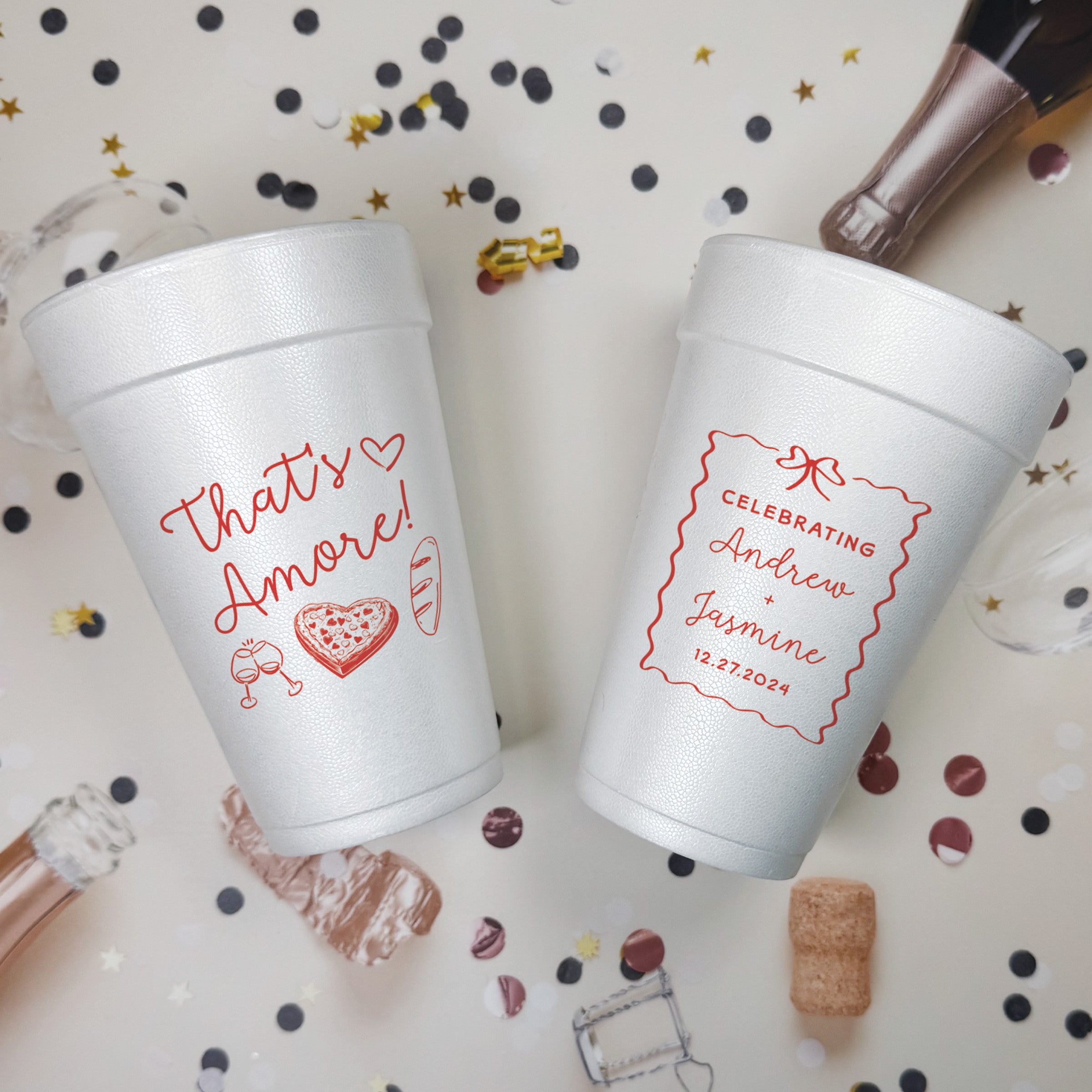 Bridal Shower That's Amore - Foam Cups
