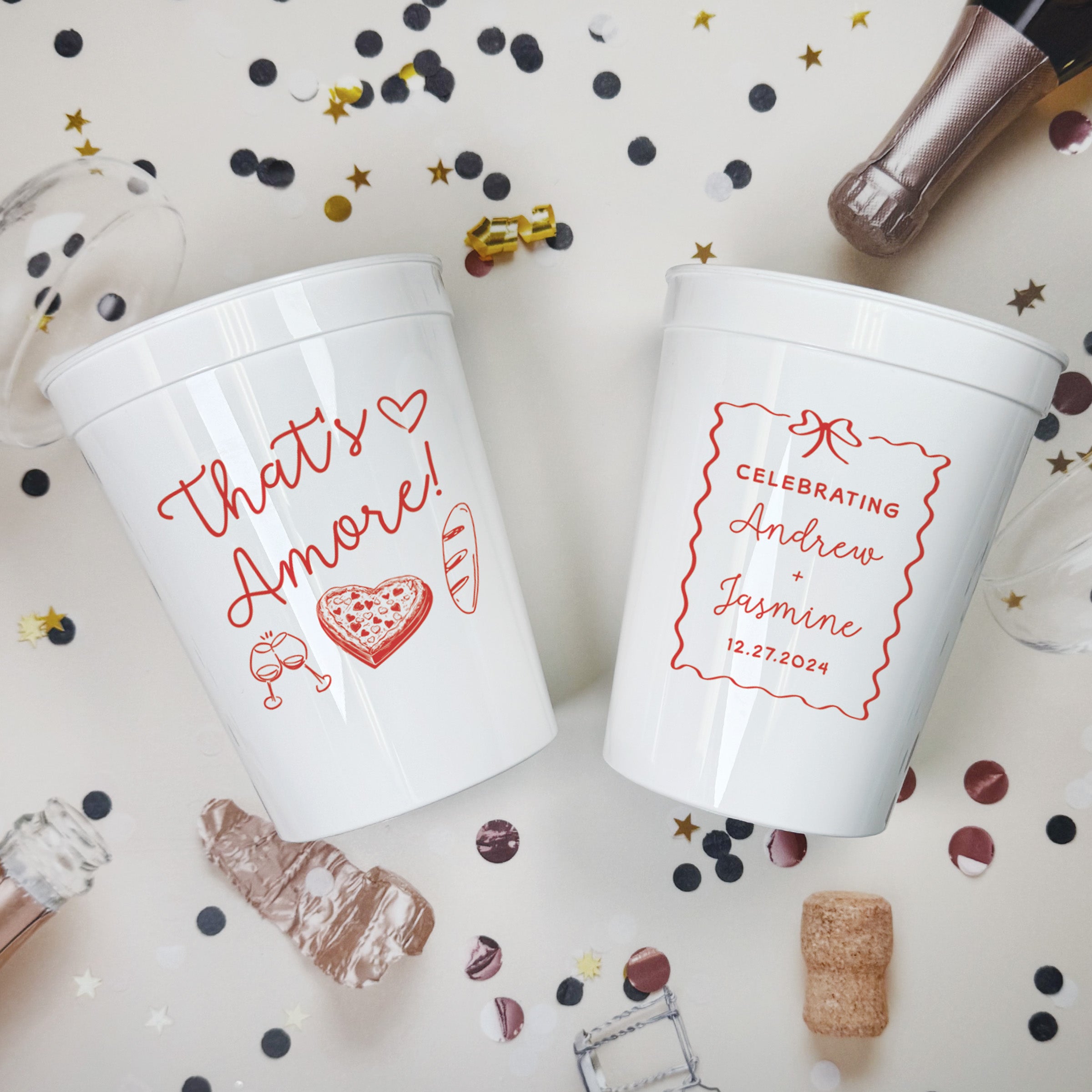 Bridal Shower That's Amore - Stadium Cups