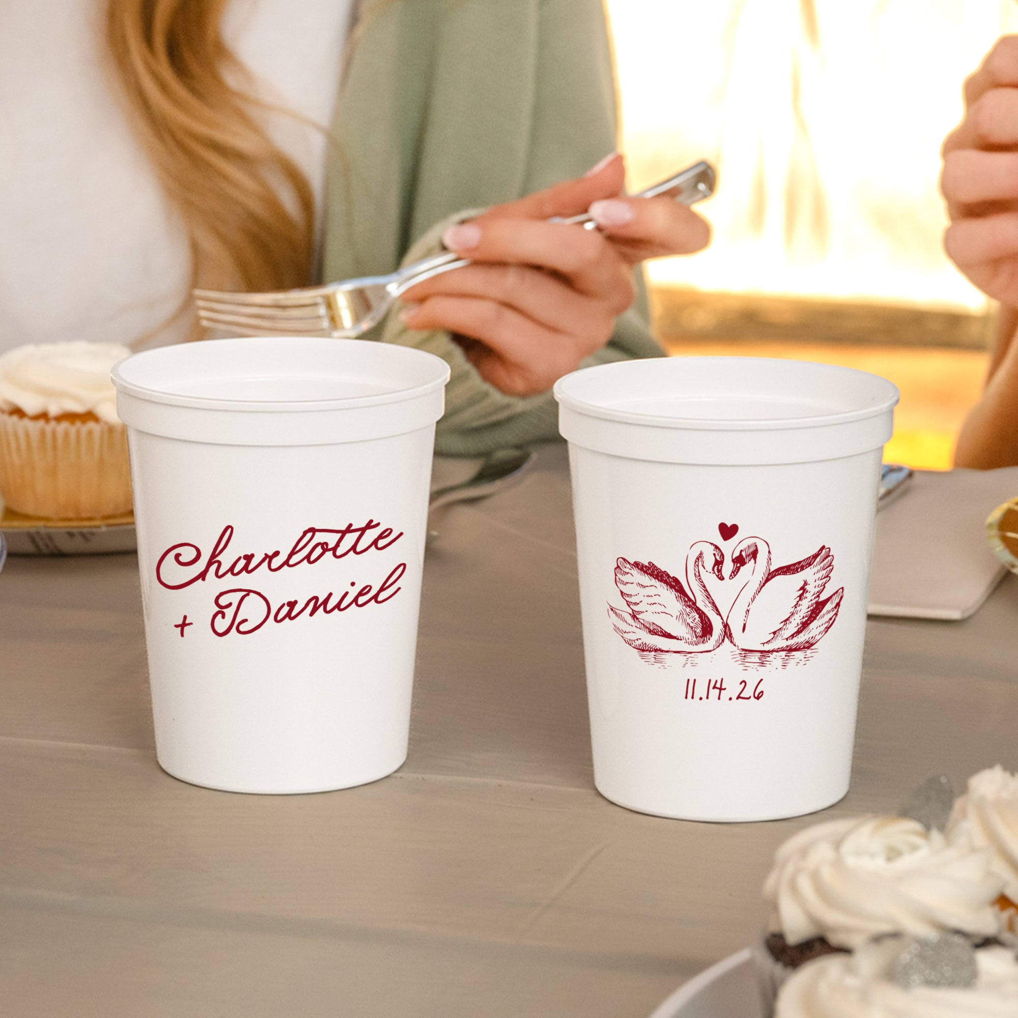 Wedding Swans - Stadium Cups