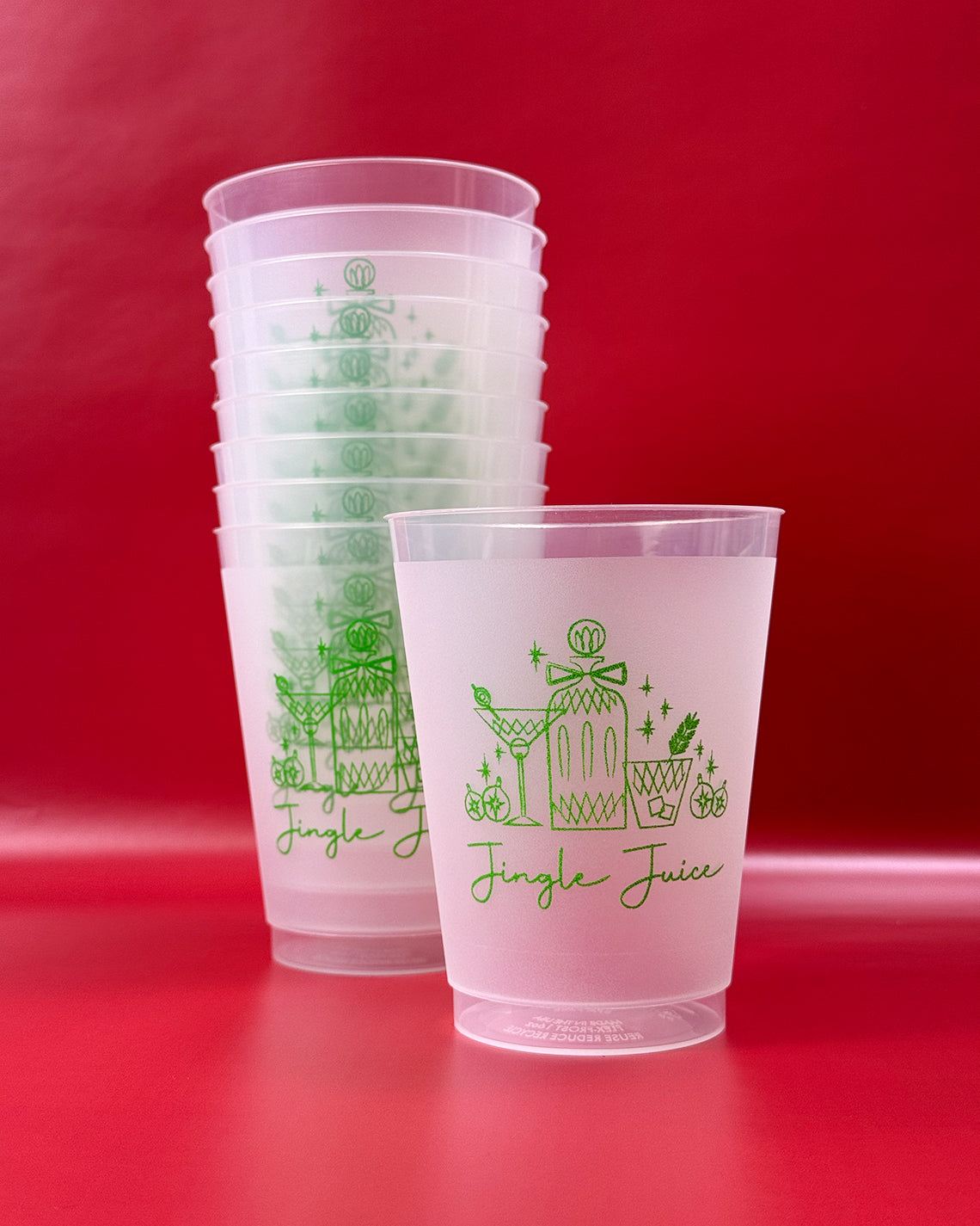 Christmas 16oz Frost Set of 10 - Jingle Juice