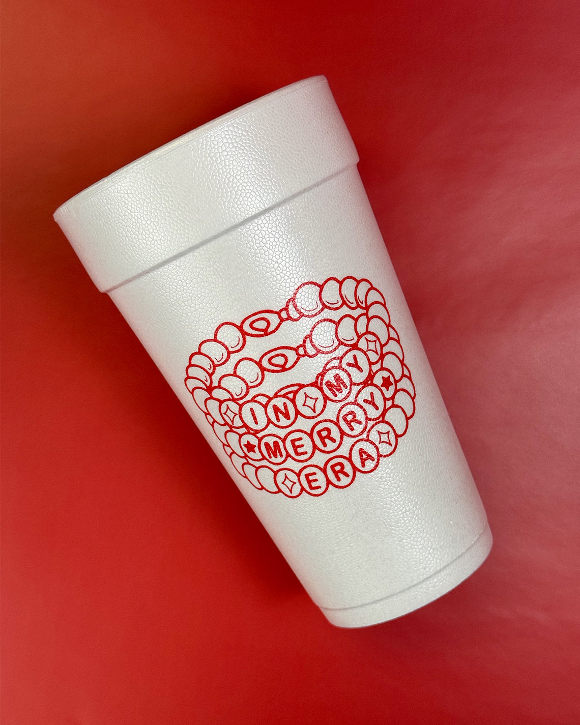 Christmas 20oz Styrofoam Set of 10 - In My Merry Era