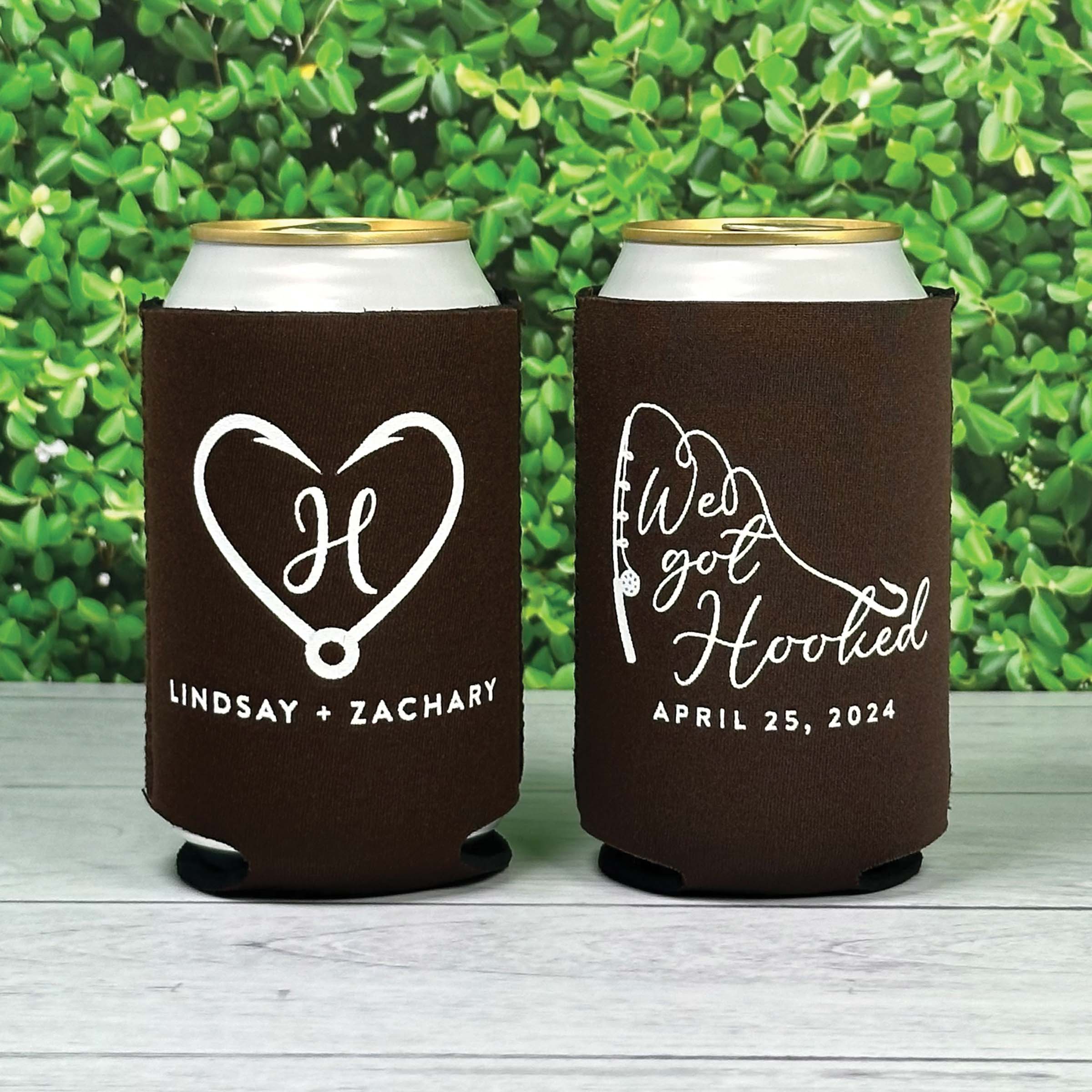 Personalized Wedding Can Coolers - W-23