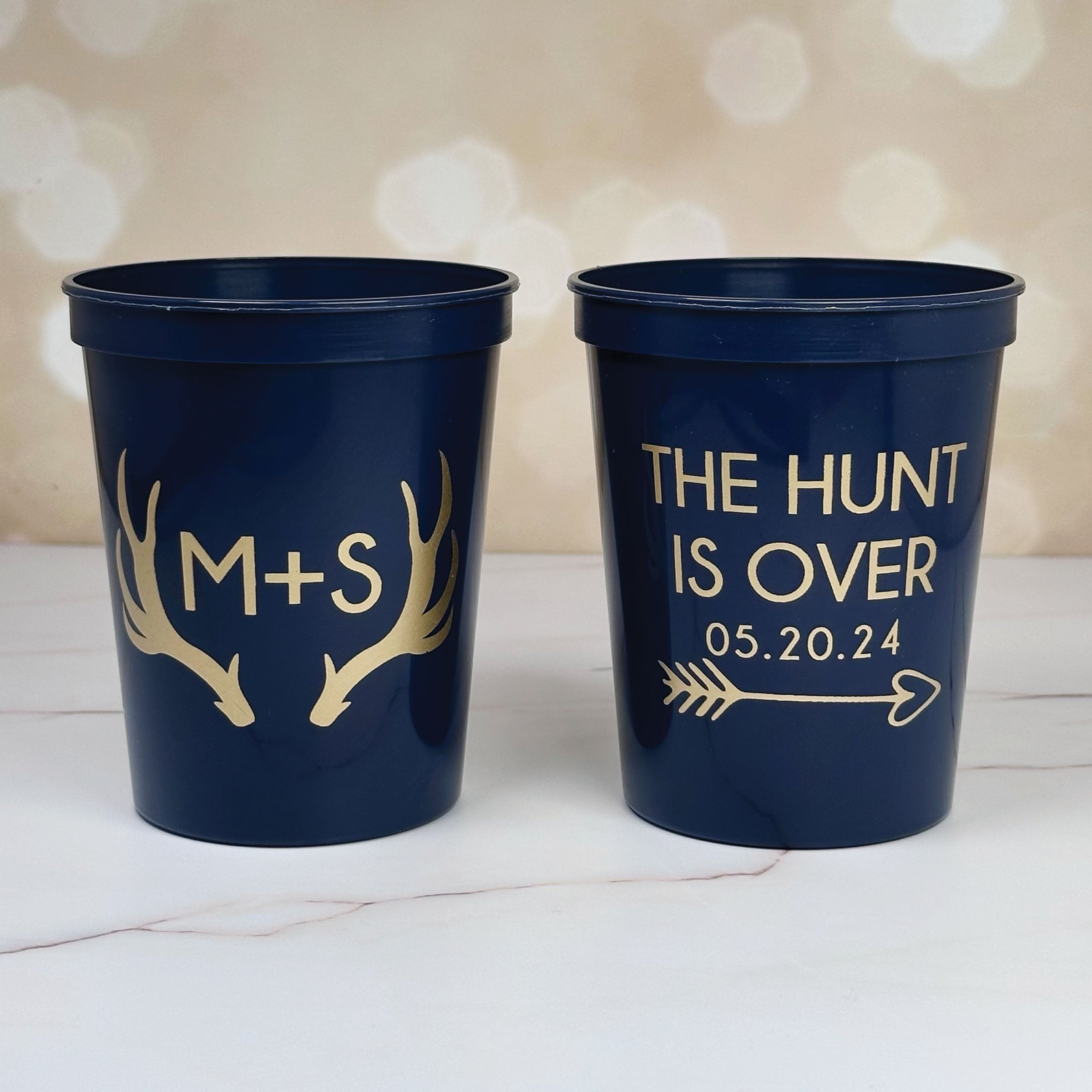 Personalized Wedding Stadium Cups - W-12
