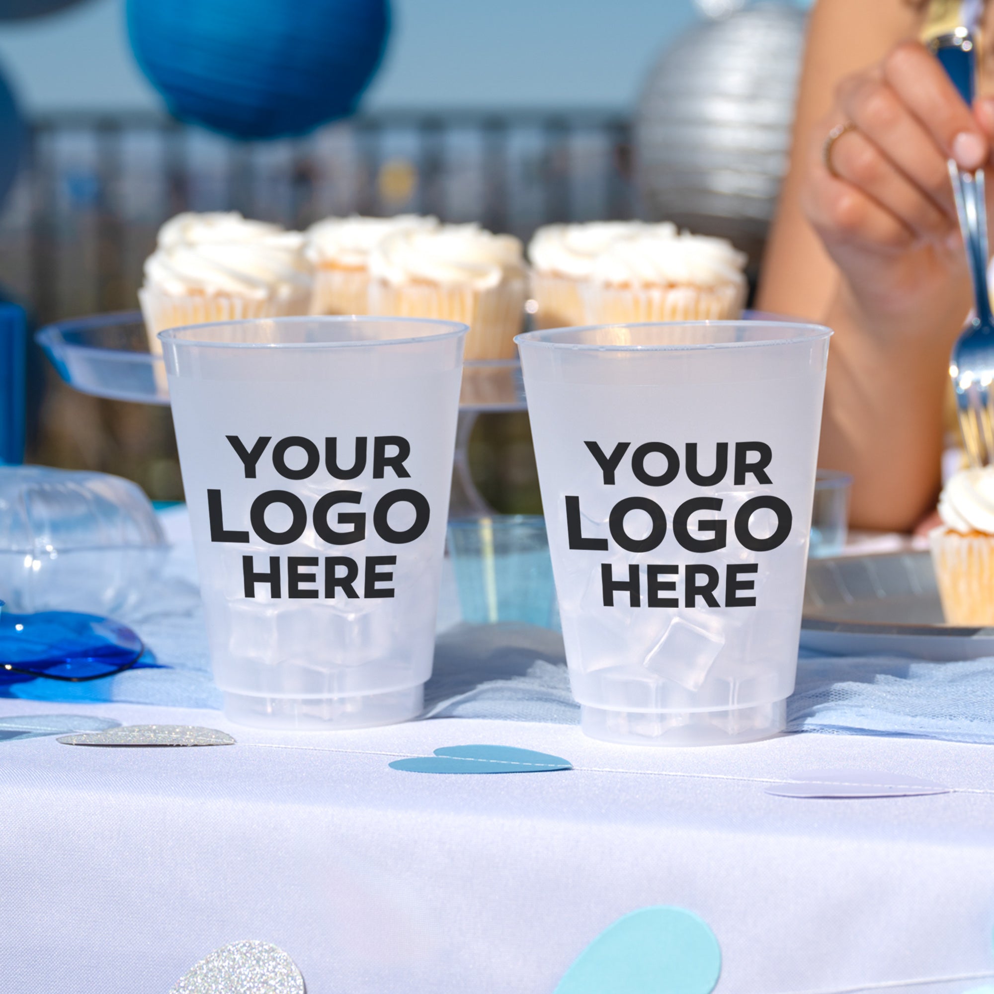 Custom Logo - Frosted Cups